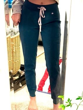 FIGS Teal Jogger scrub Pants with Drawstring Waist